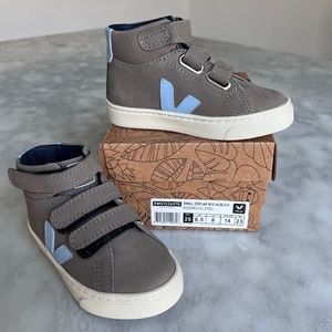 Veja Esplar Mid Nubuck Velcro High-Top Sneakers